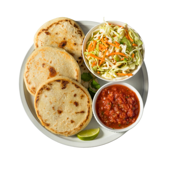 pupsas de queso y frijoles